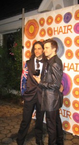 At opening night party